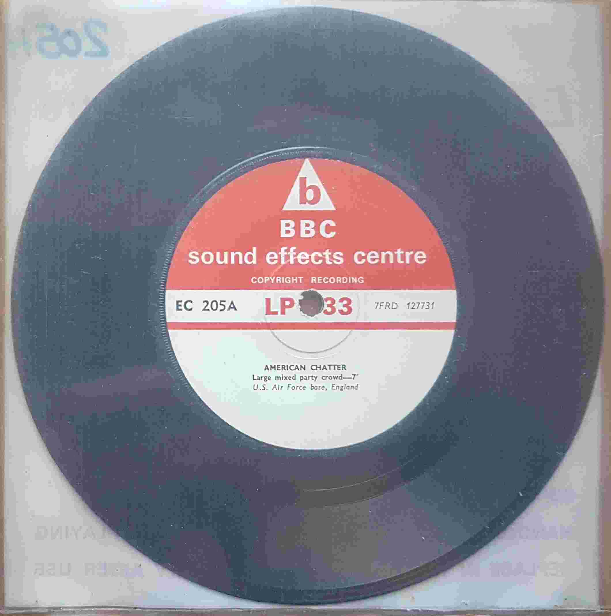 Picture of EC 205A American chatter by artist Not registered from the BBC records and Tapes library